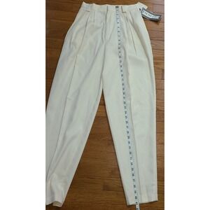 NWT 80s Vtg Palmetto's Pants Size 7 Ivory Pleated Front Career or Country Club?!